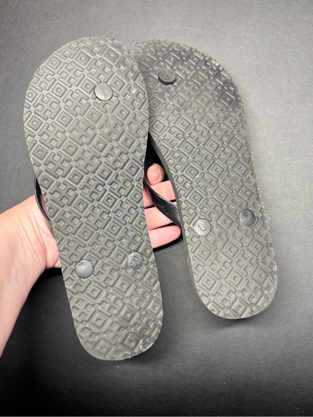 Tory Burch Black Strappy Floral-Print Flip Flops - Picture 3 of 3